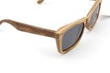 Brown wooden sunglasses