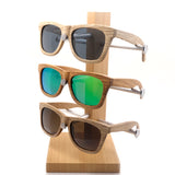 Brown wooden sunglasses